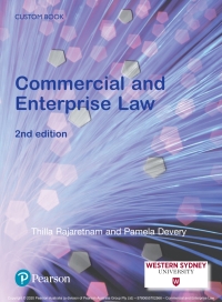 Cover image: Commercial and Enterprise Law (Custom Edition) 2nd edition 9780655702566