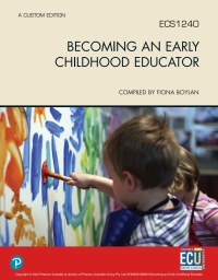 Cover image: Becoming an Early Childhood Educator ESC1240, 3e, CB 3rd edition 9780655706854