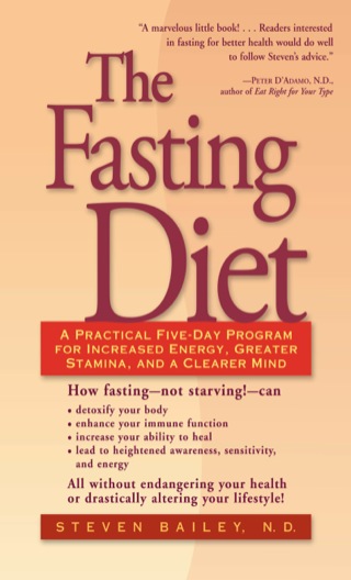 Cover image: The Fasting Diet 1st edition 9780658011450