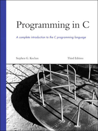 Cover image: Programming in C 3rd edition 9780672326660