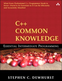 Imagen de portada: C++ Common Knowledge 1st edition 9780321321923