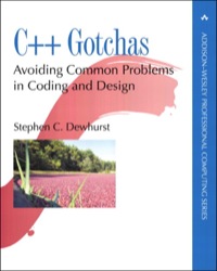 صورة الغلاف: C++ Gotchas 1st edition 9780321125187