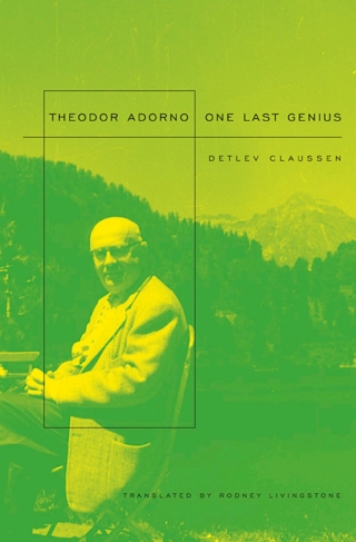 Cover image: Theodor W. Adorno 9780674026186