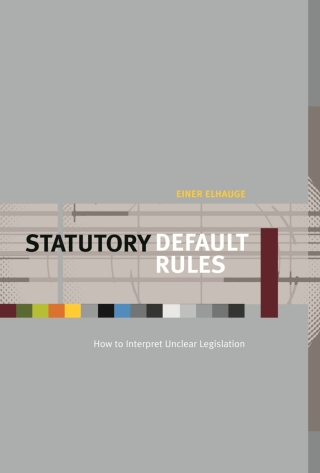 صورة الغلاف: Statutory Default Rules 9780674024601