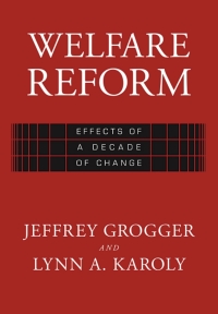 Imagen de portada: Welfare Reform 9780674018914