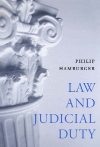 Cover image: Law and Judicial Duty 9780674031319