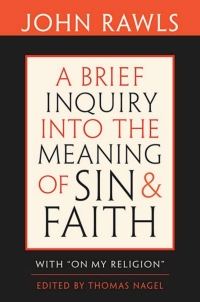 Cover image: A Brief Inquiry into the Meaning of Sin and Faith 9780674033313