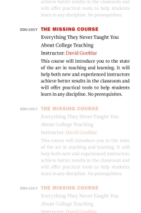 Cover image: The Missing Course 9780674984417