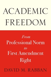 Cover image: Academic Freedom 9780674291058