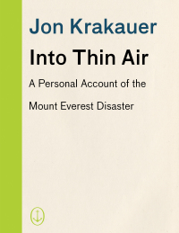 Cover image: Into Thin Air 9780679457527