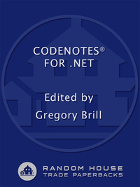 Cover image: CodeNotes for .NET 9780812991895