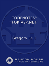 Cover image: CodeNotes for ASP.NET 9780812992205