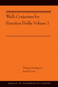 表紙画像: Weil's Conjecture for Function Fields 9780691182148