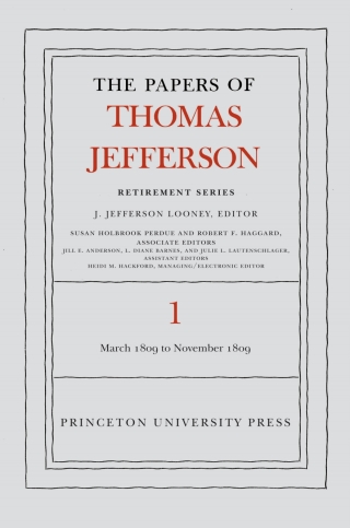 Imagen de portada: The Papers of Thomas Jefferson, Retirement Series, Volume 1 9780691121215