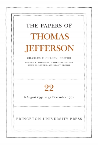 Cover image: The Papers of Thomas Jefferson, Volume 22 9780691047287