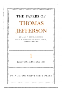 Cover image: The Papers of Thomas Jefferson, Volume 1 9780691045337