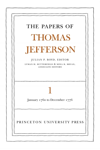 Imagen de portada: The Papers of Thomas Jefferson, Volume 1 9780691045337