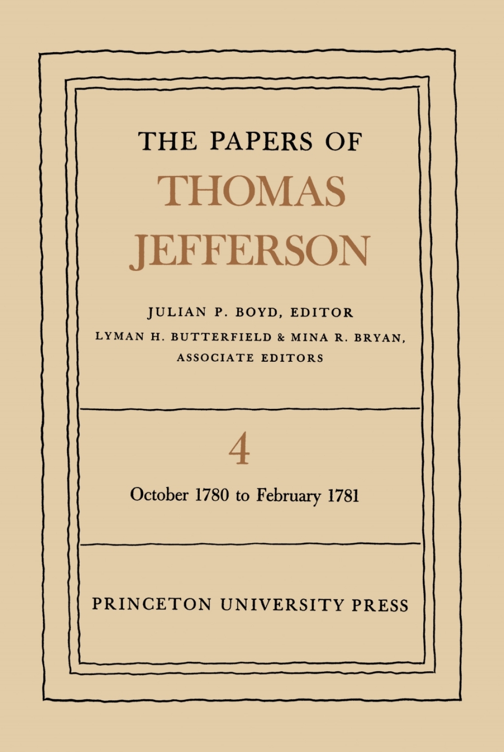 The Papers of Thomas Jefferson  Volume 4 (eBook) - Thomas Jefferson,