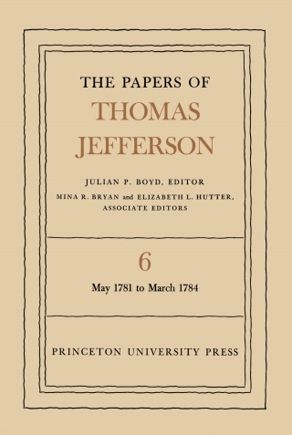 Imagen de portada: The Papers of Thomas Jefferson, Volume 6 9780691045382