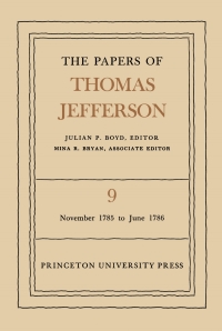 Immagine di copertina: The Papers of Thomas Jefferson, Volume 9 9780691045412