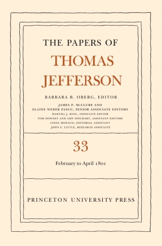 Immagine di copertina: The Papers of Thomas Jefferson, Volume 33 9780691129105