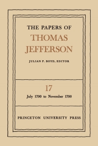 Cover image: The Papers of Thomas Jefferson, Volume 17 9780691045498