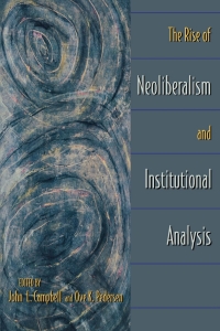 Imagen de portada: The Rise of Neoliberalism and Institutional Analysis 9780691070872
