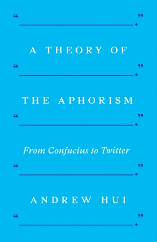 Cover image: A Theory of the Aphorism 9780691210759