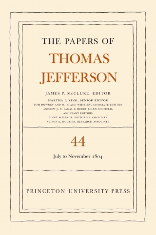 Cover image: The Papers of Thomas Jefferson, Volume 44 9780691194370