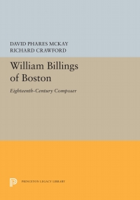 Cover image: William Billings of Boston 9780691091181