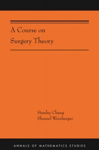 Omslagafbeelding: A Course on Surgery Theory 9780691160481