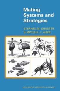 Cover image: Mating Systems and Strategies 9780691049304