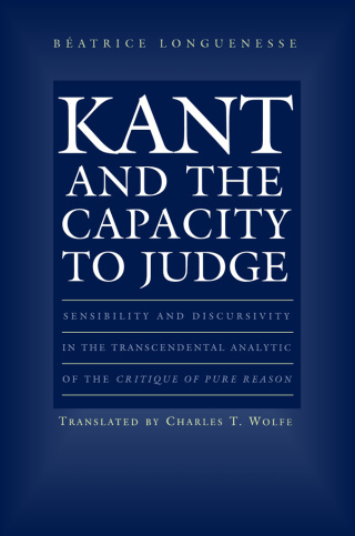 Cover image: Kant and the Capacity to Judge 9780691043487