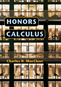 Cover image: Honors Calculus 9780691125336