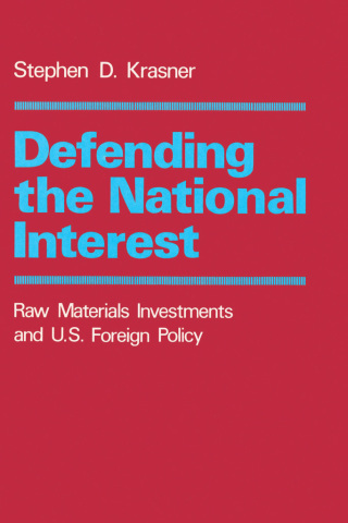Cover image: Defending the National Interest 9780691021829
