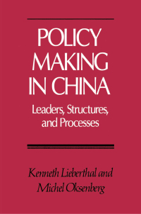 Imagen de portada: Policy Making in China 9780691056685