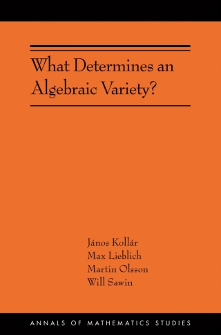 Cover image: What Determines an Algebraic Variety? 9780691246819