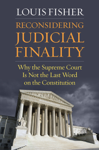 Imagen de portada: Reconsidering Judicial Finality 9780700628100