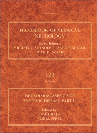 Cover image: Neurologic Aspects of Systemic Disease Part II: Handbook of Clinical Neurology (Series Editors: Aminoff, Boller and Swaab) 9780702040870