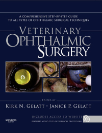 Imagen de portada: Veterinary Ophthalmic Surgery 9780702034299