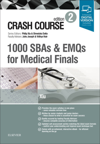 Imagen de portada: Crash Course: 1000 SBAs and EMQs for Medical Finals 2nd edition 9780702073847
