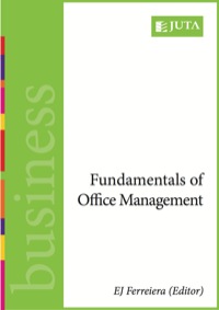 Omslagafbeelding: Fundamentals of Office Management 9780702189180