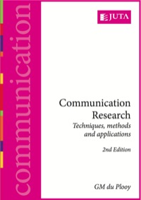 Cover image: Communication research: techniques, methods and applications 2nd edition 9780702177101