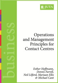 Titelbild: Operations and management principles for contact centres 9780702177040