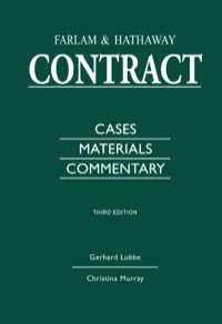 Cover image: Contract: Cases, Materials and Commentary 3rd edition 9780702121739