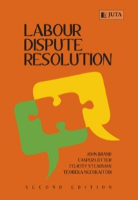 Cover image: Labour Dispute Resolution 2nd edition 9780702179556