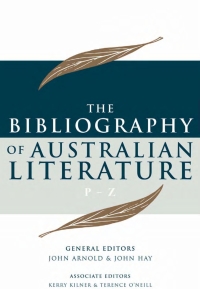 Cover image: The Bibliography of Australian Literature 9780702240287