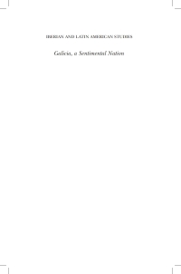 Imagen de portada: Galicia, A Sentimental Nation 1st edition 9781783165681