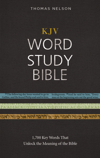 Cover image: KJV, Word Study Bible, Red Letter 9780718085230
