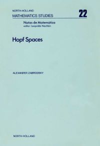 Cover image: Hopf spaces 9780720405538